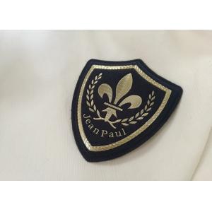 China Leather Material Elegant Custom Clothing Patches With Hook And Loop supplier