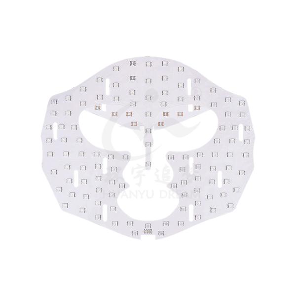 UV Deep Red and IR Face Mask Two-Sided FPC Flexible Soft PCB Circuit Board Processing Patch Beauty Mask LED Light Board