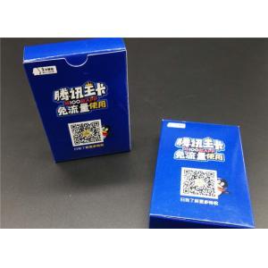 China Standard Poker / Bridge Size Game Playing Cards Custom with Company Logo supplier