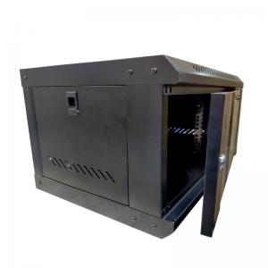 China Durable Locking Network Rack Cabinet In Black Steel With Cable Management supplier