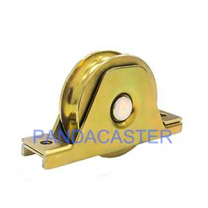 Roller Sliding Gate Wheels 80mm U Type Groove Double Bearing Rigid Castor Wheel