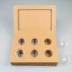 Boîte d'emballage cosmétique personnalisée en carton nid d'abeille avec impression de logo