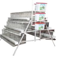 China Side Ventilation Layer Chicken Cage For Manual Manure Removal Capacity 96-160 Chickens on sale