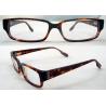 Cool Rectangular Mens Acetate Eyewear Frames, Black Optical Eyeglasses Frame