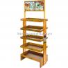 Wooden Display Stands Veneer Finishing 4 / 5 Tiers Drinks Visual Merchandising