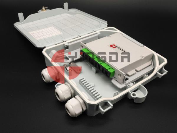 Fiber Optic LGX Module PLC Splitter Box , Pole Mount and Wall Mount 12 Fibers