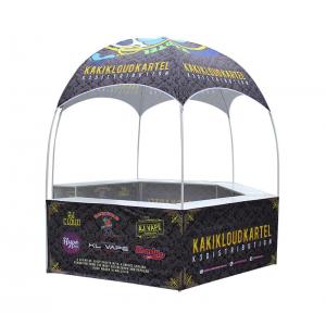 Advertising Outdoor Event Tent White Powder Coated Dye Sublimation Oxford Kiosk Booth