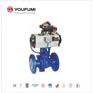 China Manual PFA Lined Ball Valve A216 WCB DIN Standard Corrosion Prevention Chemical Use supplier