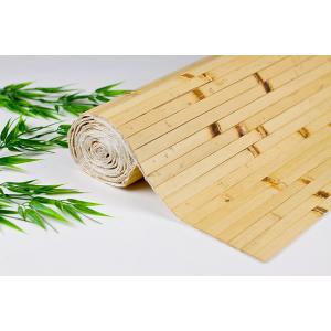 China Natural Bamboo Wallpaper Hand Made Bamboo Paneling 17mm Woven Back For Home Decoration supplier