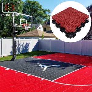 34*34cm PVC Interlocking Floor Tiles Easy To Install Outdoor Badminton Court Mat