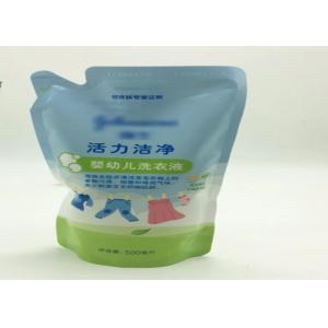 China Stand Up Hand Washing Spout Food Grade Packaging Liquid Soap Spout Doypack Detergent Bag supplier