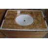 China Natural Brown Marble Vanity Countertops 165 MPA Compressive Strength wholesale
