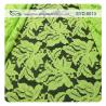 China Green And Black Cotton Nylon Cord Lace Fabric For Lady Garment , Leaf Pattern wholesale