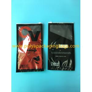 China Classic Cigar Humidor Bags With Zipper Head , Plastic Cigar Bags Cigar Packaging Bags supplier