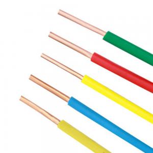 China 750V Multicolor Single Core PVC Insulated Cable Anticorrosive Heat Resistant supplier