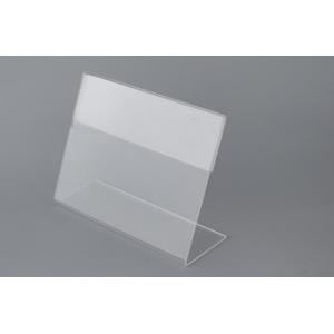 China Clear Acrylic Menu Sign Holders For Shop Display , Weather resistant supplier