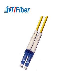 SM 9 / 125 LC Fiber Optical Pigtail , 0.9mm OFNP Fiber Optic Line With Jacketed