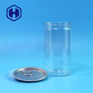 China Straight Healthy Bpa Free Clear Plastic Cans 211# 12oz 360ml Dry Fruits Condiments Packing supplier