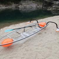 China 6mm Heat Formed See Through Kayak High Impact Resistance Small Rowing Boat on sale