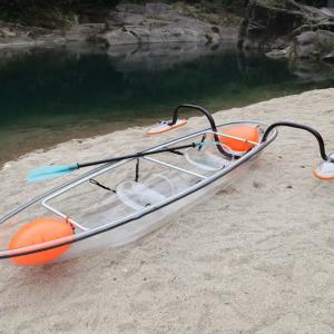 6mm Heat Formed See Through Kayak High Impact Resistance Small Rowing Boat