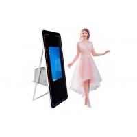 China Party Photo Booth Shell Mirror Selfie Touch Screen Photo Booth With Ring Light Camera And Printer on sale