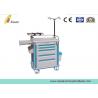 IV Pole Medical Trolley ABS Hospital Emergency Trolley Cart With Dust Bin (ALS