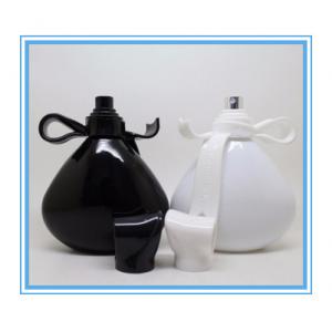 100ml solid black spary perfume bottle with screw pump