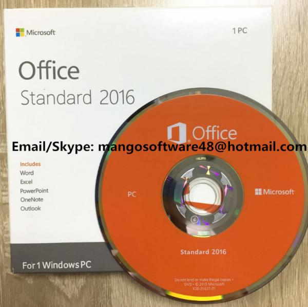 Original Computer Software System Office 2016 Standard For 1 PC Lifetime