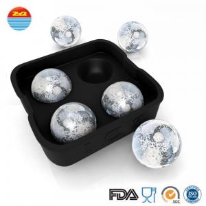 China 4 ice cream ball large wholesale make your own custom silicone ice cube tray chocolate mold supplier