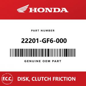 FCC Genuine Clutch Plate Lining for Honda TMX 155, TMX 125 ALPHA, 22201-GF6-000