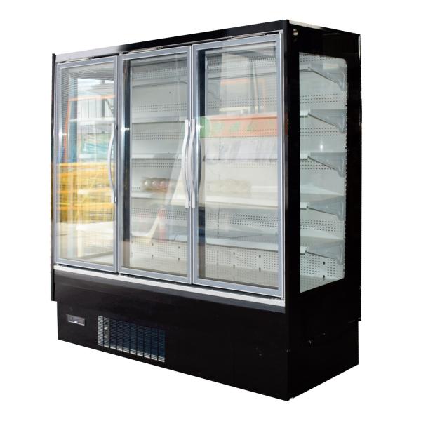 Vertical LED Lighting Multideck Display Fridge R290 Refrigerant For Drinks And