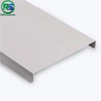 China Suspended Beveled Aluminum Strip Ceiling Rectangle Strip Metal Ceiling Panel on sale