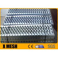 China Stainless 2MM Galvanized Steel Grating 240 X 4020MM Anti Slip Tread on sale