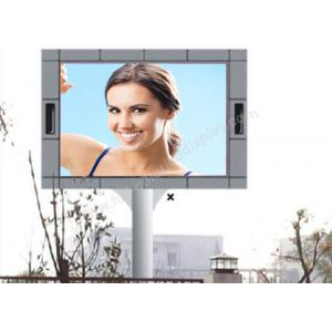 1 / 2 Scan High Luminance P10 Led Screen Outdoor Advertising With Pole Installation