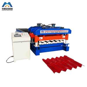 China Custom 13 - 22 Forming Station Metal Roof Tile Roll Forming Machine For Color Steel Tile supplier