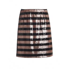 China Adults Womens Fashion Skirts A Line Shape Office Wear Skirts Polyester Sequin Material supplier