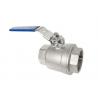 DIN 2 PCS Ball Stainless Steel Valves ASME B16.34 Precise Dimension Anti -