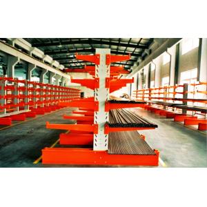 Cold Rolling Steel Cantilever Storage Racks With Multi - Level , Blue / Orange