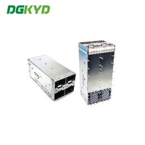 China Fiber Optic SFP Connector RJ45 2X2 Cage DGKYDSFP10732322F006057 supplier