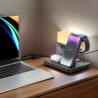 China LED Alarm Clock 6 In 1 Table Lamps with Fast Wireless Charger and Mobile Phone Holders wholesale