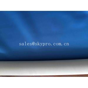 China Colorful Smooth Neoprene Fabric Roll One Side Embossed With Blue Nylon Spandex Polyester supplier