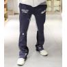 China Small Order Clothing Manufacturers Men'S Splashed Paint With Hole Drawstring Flared Sweatpants wholesale