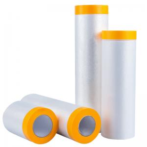 Polycarbonate Painters Pre Taped Masking Film Sheet Automotive Protection