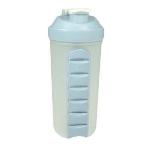 BPA Free Shaker Water Bottle With 7 Day Pill Case