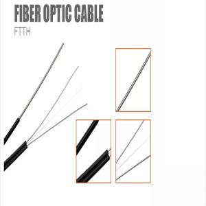 China 1km 2km 3km Plywood Drum FTTH Fiber Optic Drop Cable 1 Core  Single Mode Indoor supplier