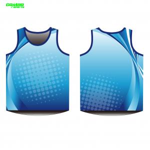 100gsm 100% Polyester Athletic Teamwear Singlet Jersey Shirts Men'S
