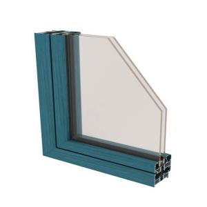 China Thermal Break Window Aluminium Extrusions Triple Glazed Window Aluminum Profile 128 Series supplier