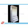 White Wood Display Cabinets Drawers For Retail Jewelry Displays , Paint Finished