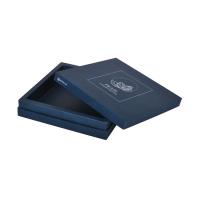 China Dark Blue Paperboard Chocolate Paper Boxes Square Shape 2mm Thick Eco Friendly on sale