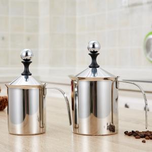 400ml 800ml Manual Milk Frother Cappuccino Milk Frothing Jug